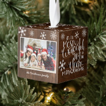 Snowflake Rustic Wood Geweldige tijd van het jaar