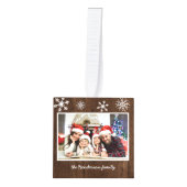 Snowflake Rustic Wood Geweldige tijd van het jaar Decoratie (Voorkant)