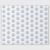 Snowflake Schaatsen met prettig kerstfeest Cadeaupapier (Vlak)