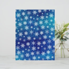 Snowflake-scrapbook — blauw