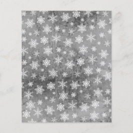 Snowflake-scrapbook papier met drukweerstand - zil