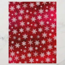 Snowflake-scrapbook — rood