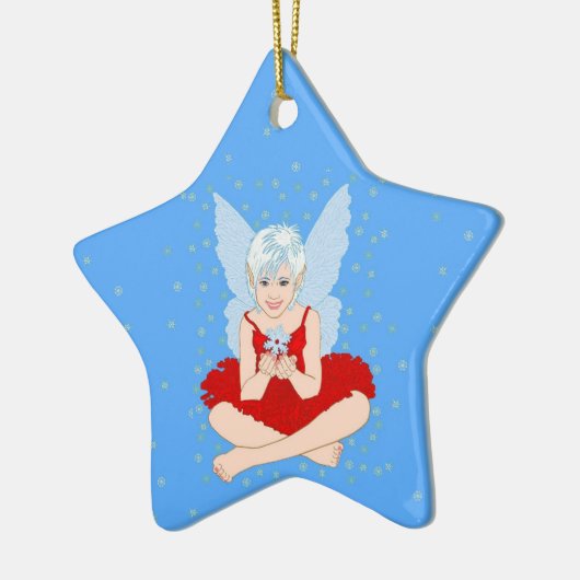 Snowflake Season Keramisch Ornament (Links)