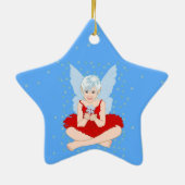 Snowflake Season Keramisch Ornament (Achterkant)