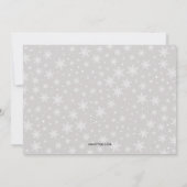 Snowflake Season Kerstfeestdag Fotoplatte kaart (Achterkant)