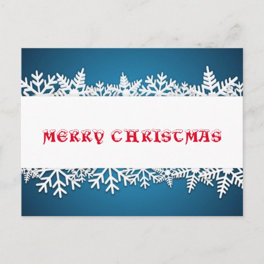 Snowflake Serenade Feestdagenkaart (Voorkant)