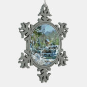 Snowflake-sierbloem met afbeelding van Glade Creek Tin Sneeuwvlok Ornament (Links)