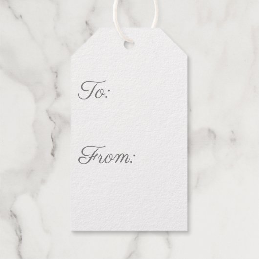 Snowflake Silver Cadeaulabels (Achterkant)