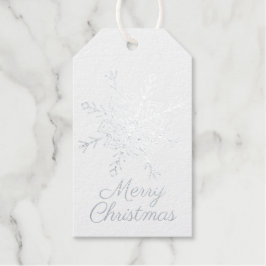 Snowflake Silver Cadeaulabels
