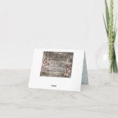 Snowflake Silver Glitter Winter Dank u Bedankkaart (Achterkant)