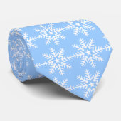 Snowflake Sky Blue Stropdas (Opgerold)