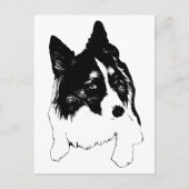 Snowflake Skyline Postcard Briefkaart (Voorkant)