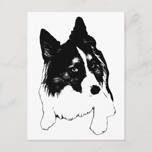 Snowflake Skyline Postcard Briefkaart (Voorkant)