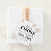 Snowflake S'more Love Baby Bedankjes Labels (In situ)