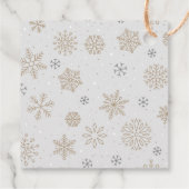 Snowflake S'more Love Baby Bedankjes Labels (Achterkant)