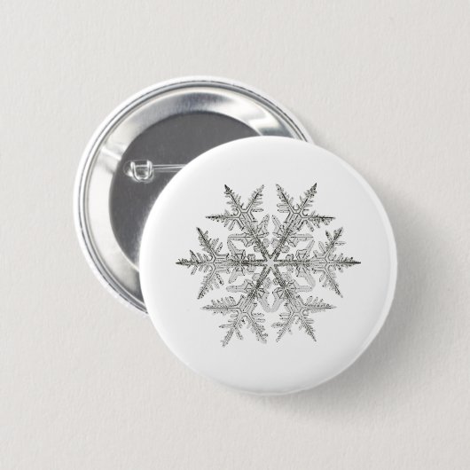 SNOWFLAKE SNEE CRYSTAL RONDE BUTTON 5,7 CM (Voorkant /achterkant)