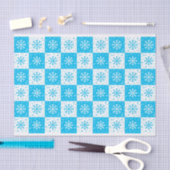 Snowflake & sneeuwpatroon (blauw) tissuepapier (Craft)