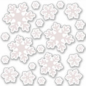 Snowflake Snow Kerst sticker Pack (Voorkant)