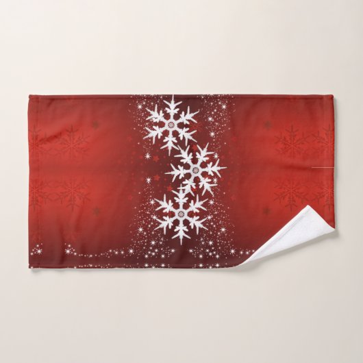 Snowflake Snowflake Merry kerstboom Star Bath Bad Handdoek (Handdoek)