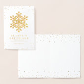 Snowflake Snowflake Seizoensgroet Kerstmis Folie Kaarten (Display)