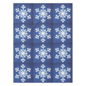 SNOWFLAKE SNOWFLAKES BLUE TABLECLOTH TAFELKLEED (Voorkant)