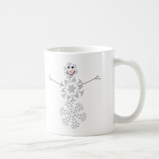 Snowflake Snowman Coffee Cup Koffiemok