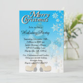 Snowflake Snowman Kaart (Staand voorkant)