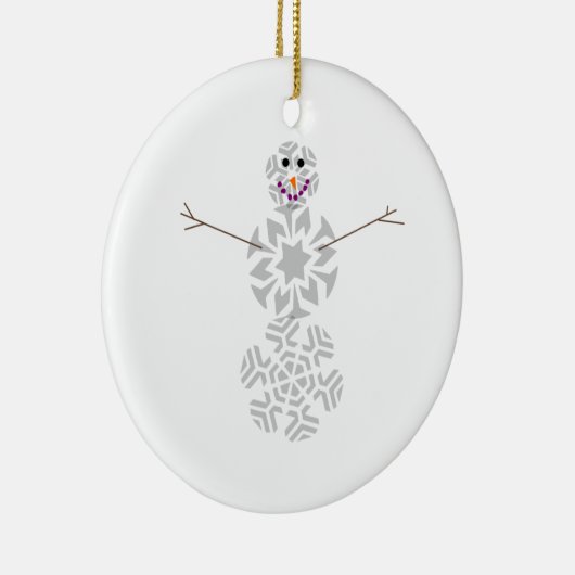 Snowflake Snowman Ornament (Rechts)