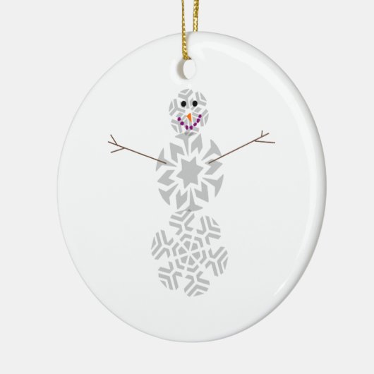 Snowflake Snowman Ornament (Links)