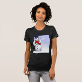 Snowflake Snowman T-shirt (Voorkant volledig)