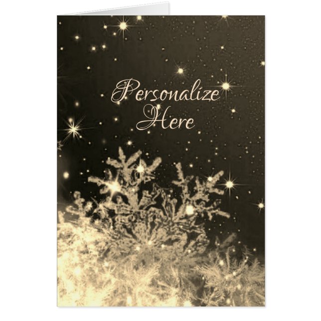 Snowflake-sparkkaart (Voorkant)