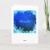 Snowflake-sparkkaart Feestdagen Kaart (Achterkant)