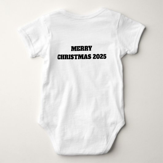 Snowflake Sparkle Baby Reindeer Romper (Achterkant)