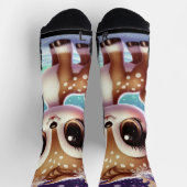 Snowflake Sparkle Baby Reindeer Sokken (Top)