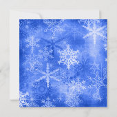 Snowflake Sparkle Blue Winter Wonderland Sweet 16 Kaart (Achterkant)