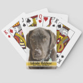 Snowflake Sprinkle Chocolate Dog Vervangbare Foto Speelkaarten (Achterkant)