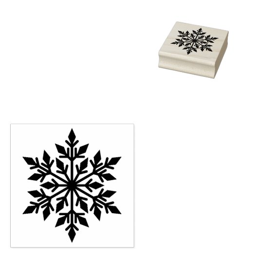 Snowflake Stamp Rubberstempel (Gestempeld)