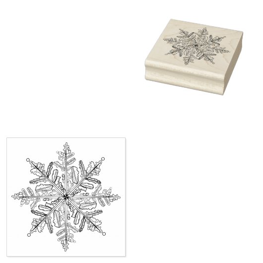 Snowflake Stamp Rubberstempel (Gestempeld)