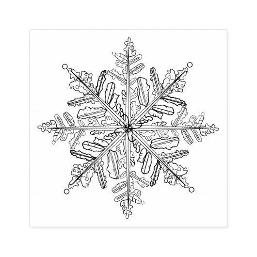 Snowflake Stamp Rubberstempel (Afrduk)