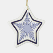 Snowflake Star Christmas Keramisch Ornament (Rechts)