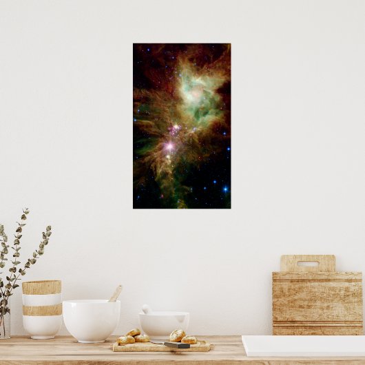 Snowflake Star Cluster Space NASA Poster (Keuken)