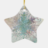Snowflake Star Holiday Ornament (Achterkant)