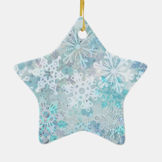 Snowflake Star Ornament (Achterkant)