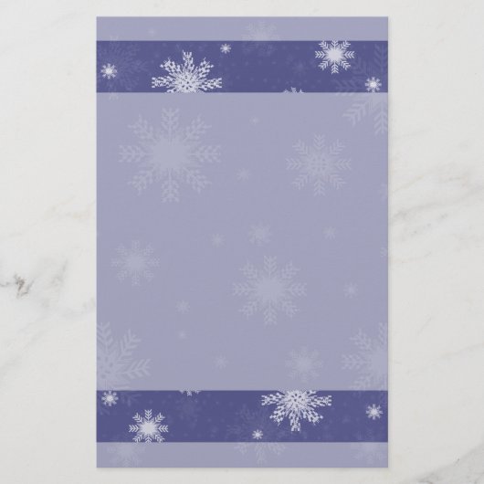 Snowflake Stationery Briefpapier (Voorkant)