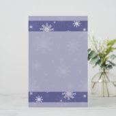 Snowflake Stationery Briefpapier (Staand voorkant)