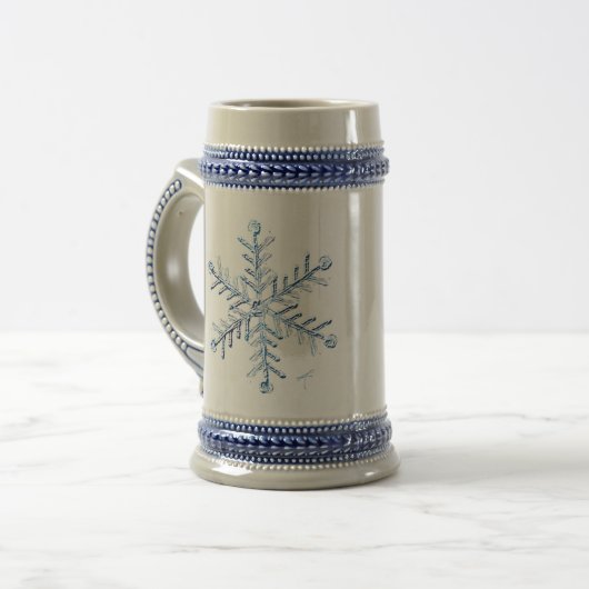 Snowflake Stein Bierpul (Voorkant links)