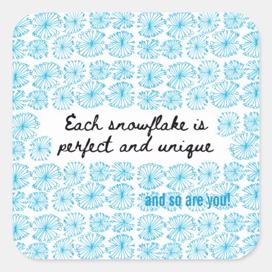 Snowflake Sticker (Voorkant)