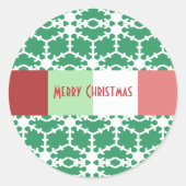 Snowflake Sticker getoond groen maar u kiest Kleur (Voorkant)