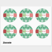 Snowflake Sticker getoond groen maar u kiest Kleur (Vel)