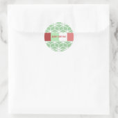 Snowflake Sticker op Mint Green - U kiest Kleur (Tas)